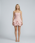 Ida | Strapless Mini Dress with Draped Bodice