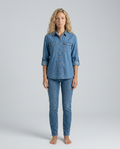 Mira | Long Sleeve Denim Shirt with Button Front