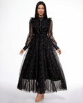 Beryl | Maxi Dress with Floral Print and Ruffle Details