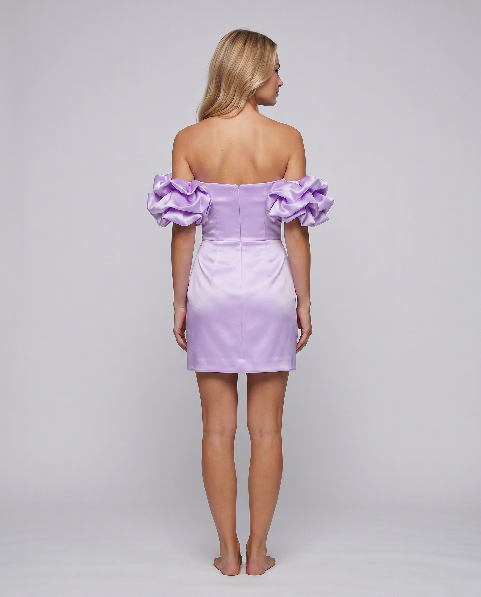 Brianna | Mini Dress with Off-Shoulder Ruffle Sleeves