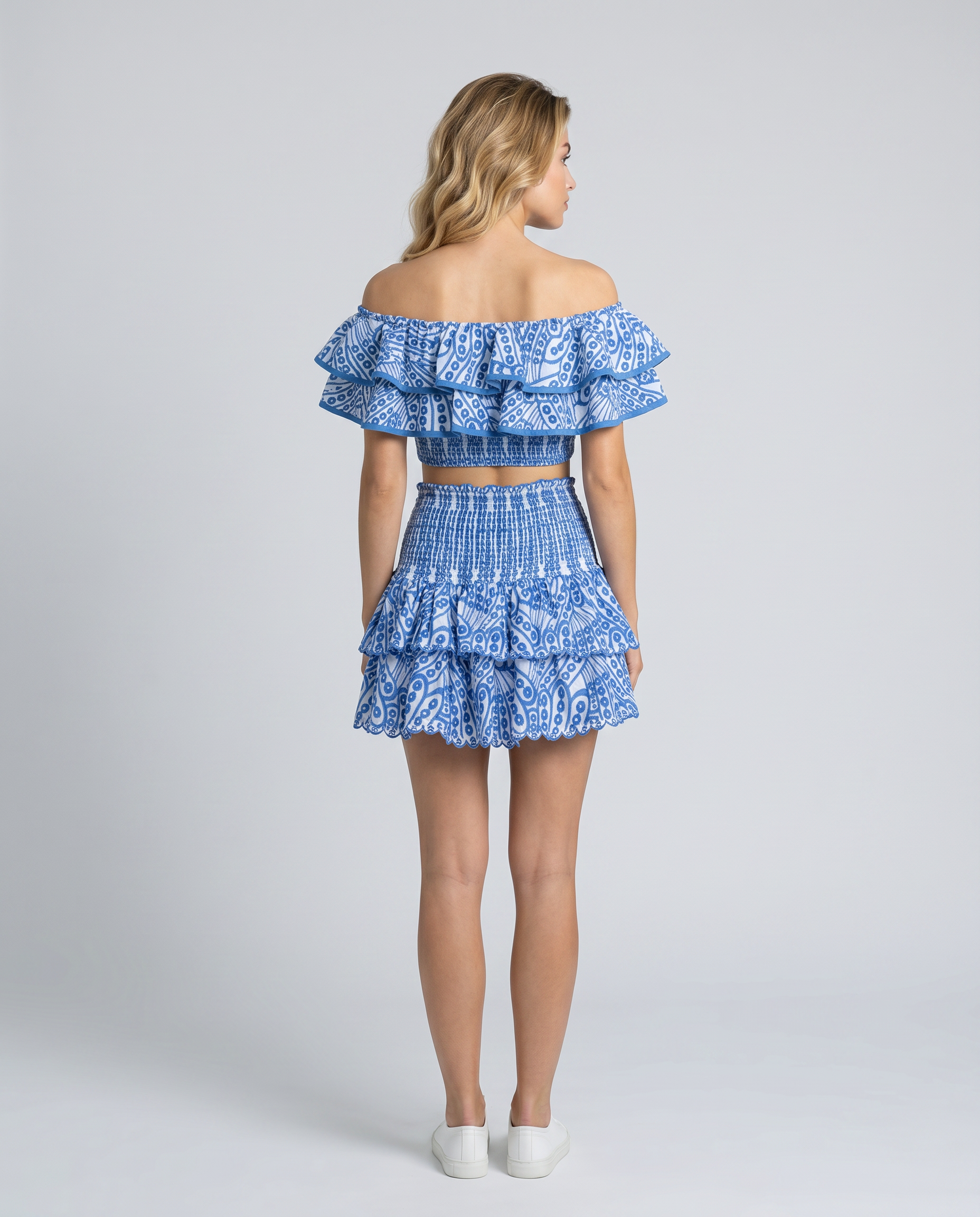 Annie | Two-Piece Ruffle Set with Mini Skirt
