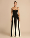 Lupe | Maxi Dress with Contrast Panel Skirt