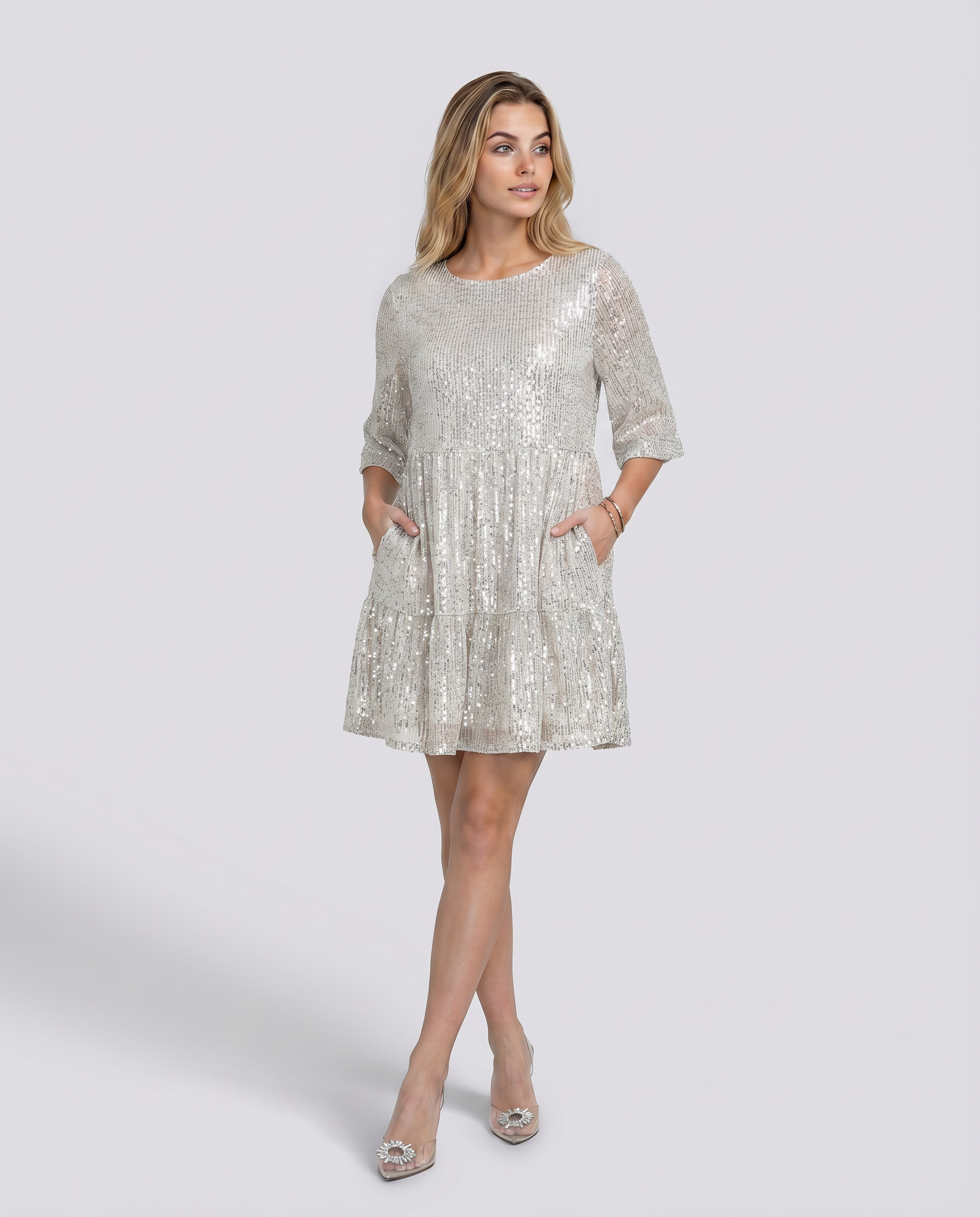 Arlene | Mini Dress with Sequin Finish