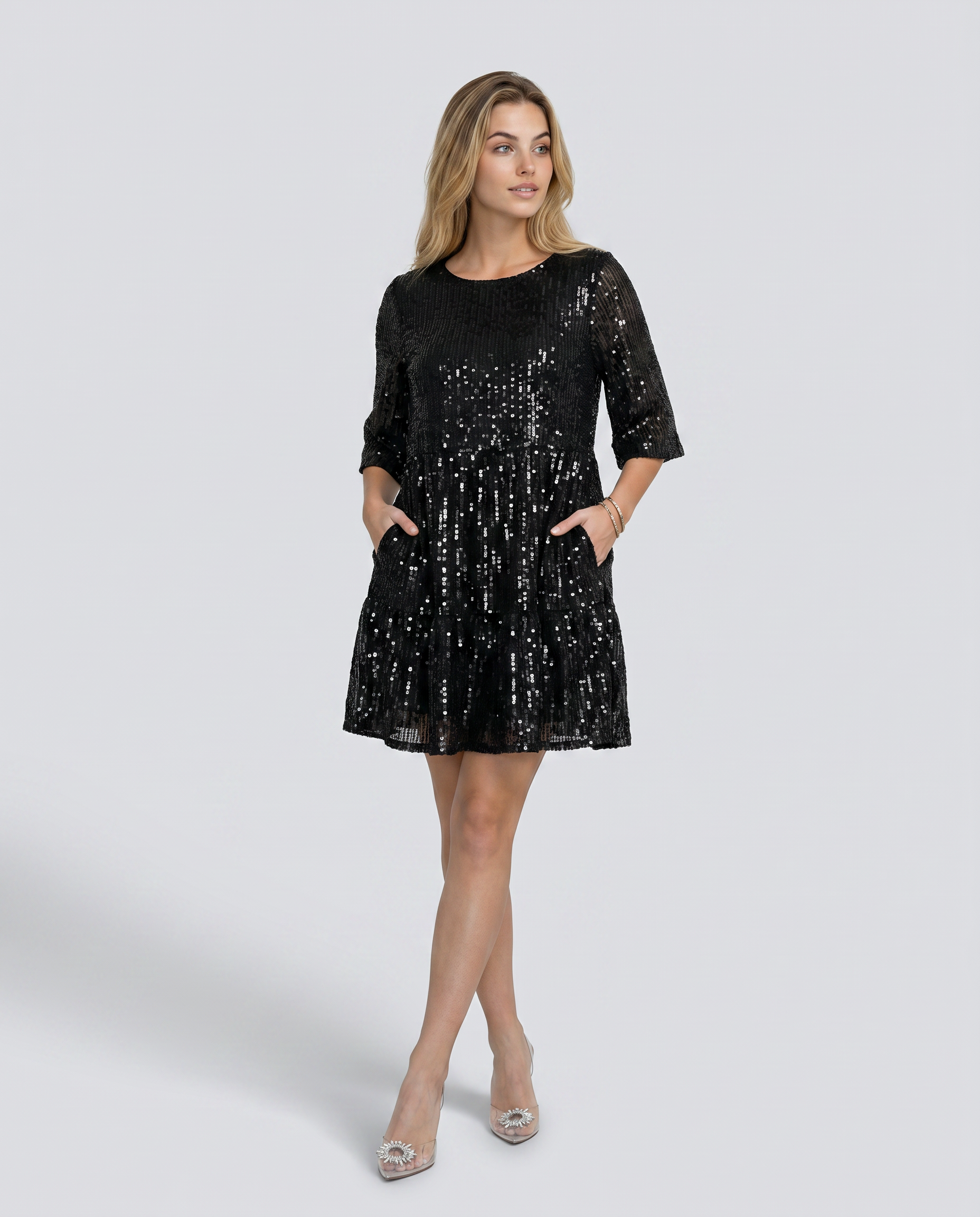 Arlene | Mini Dress with Sequin Finish