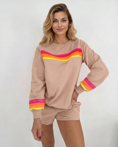 Stacey | Two-Piece Set with Sweatshirt and Shorts