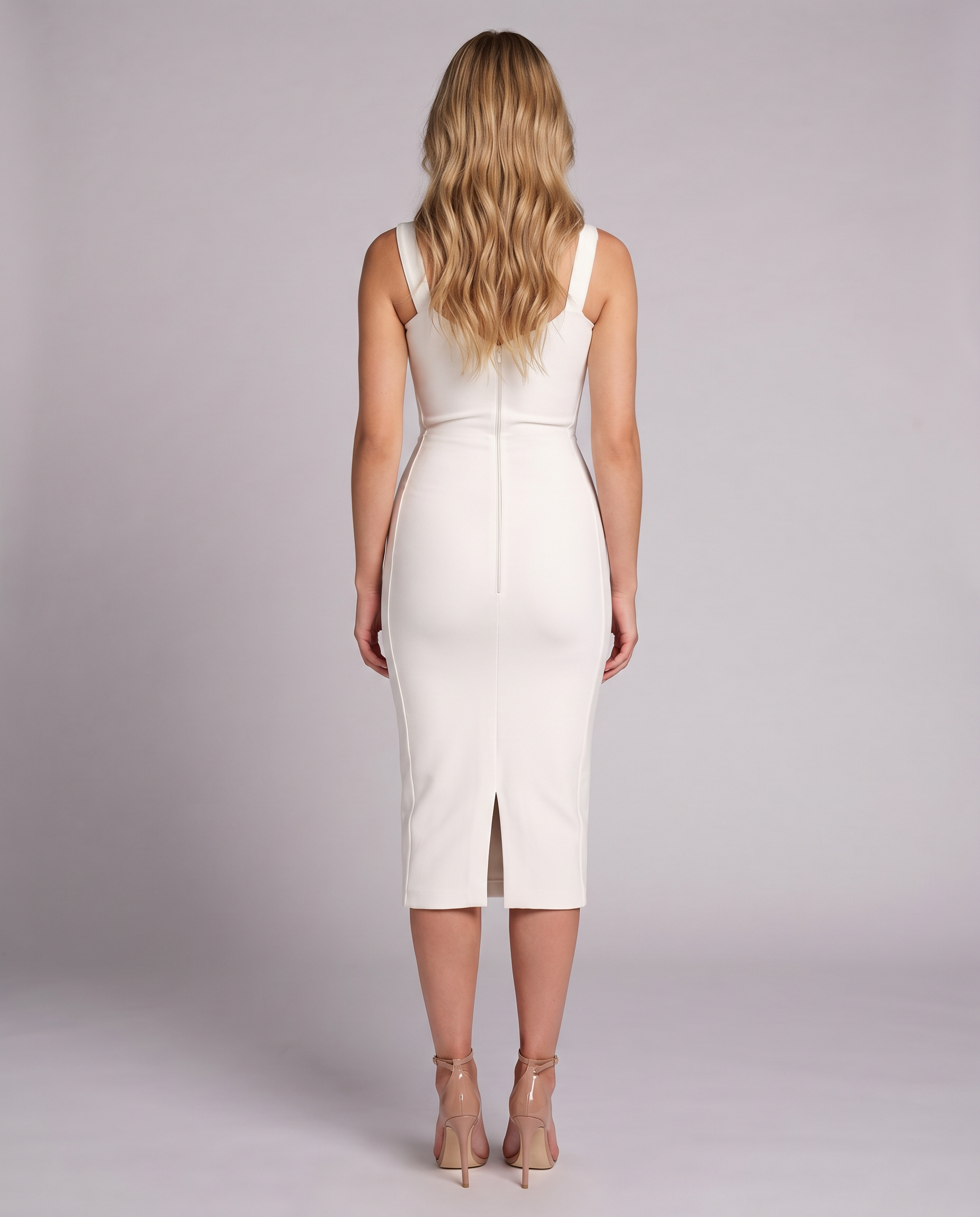 Ruby | Midi Dress with Lace Corset Panel