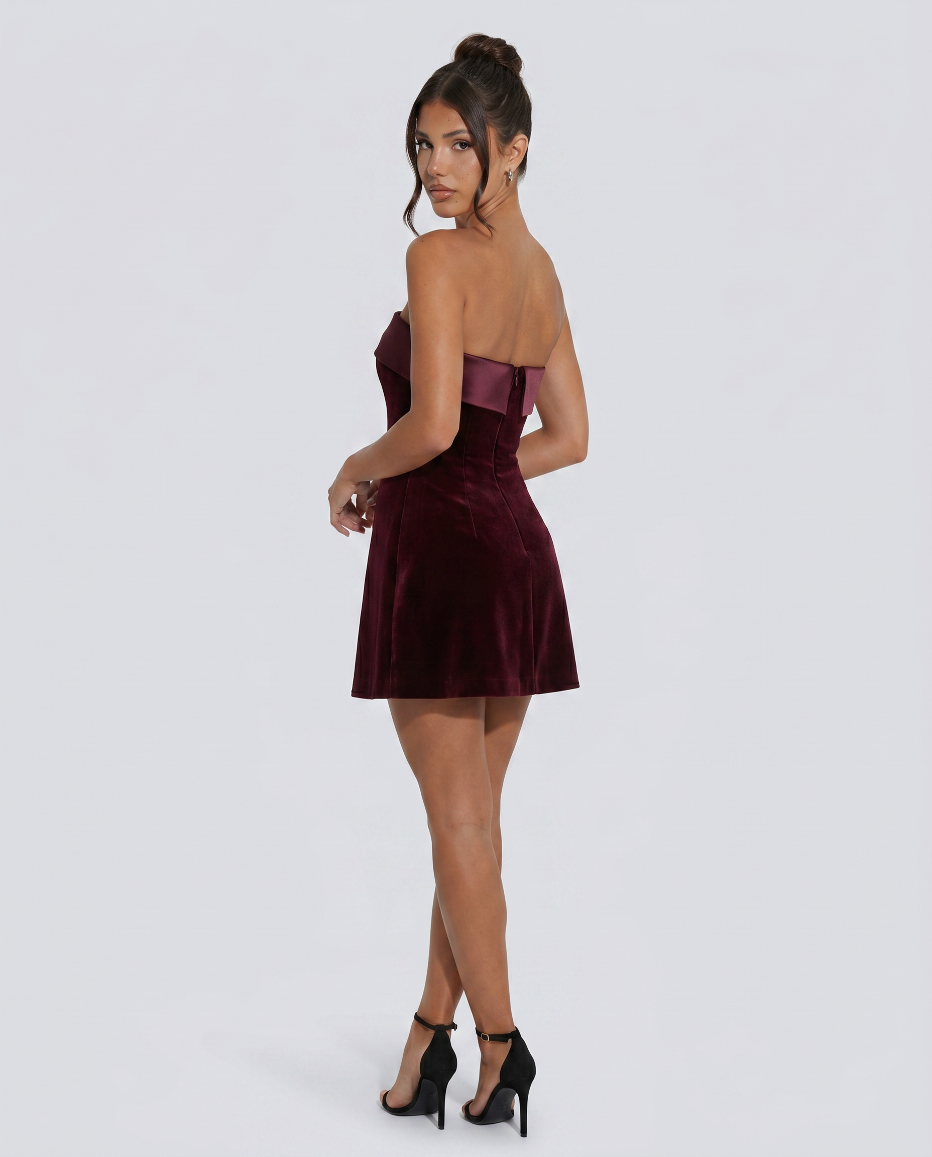 Lena | Mini Dress with Strapless Bodice and A-Line Skirt