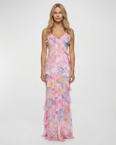 Lillie | Maxi Dress with Ruffle Layered Skirt