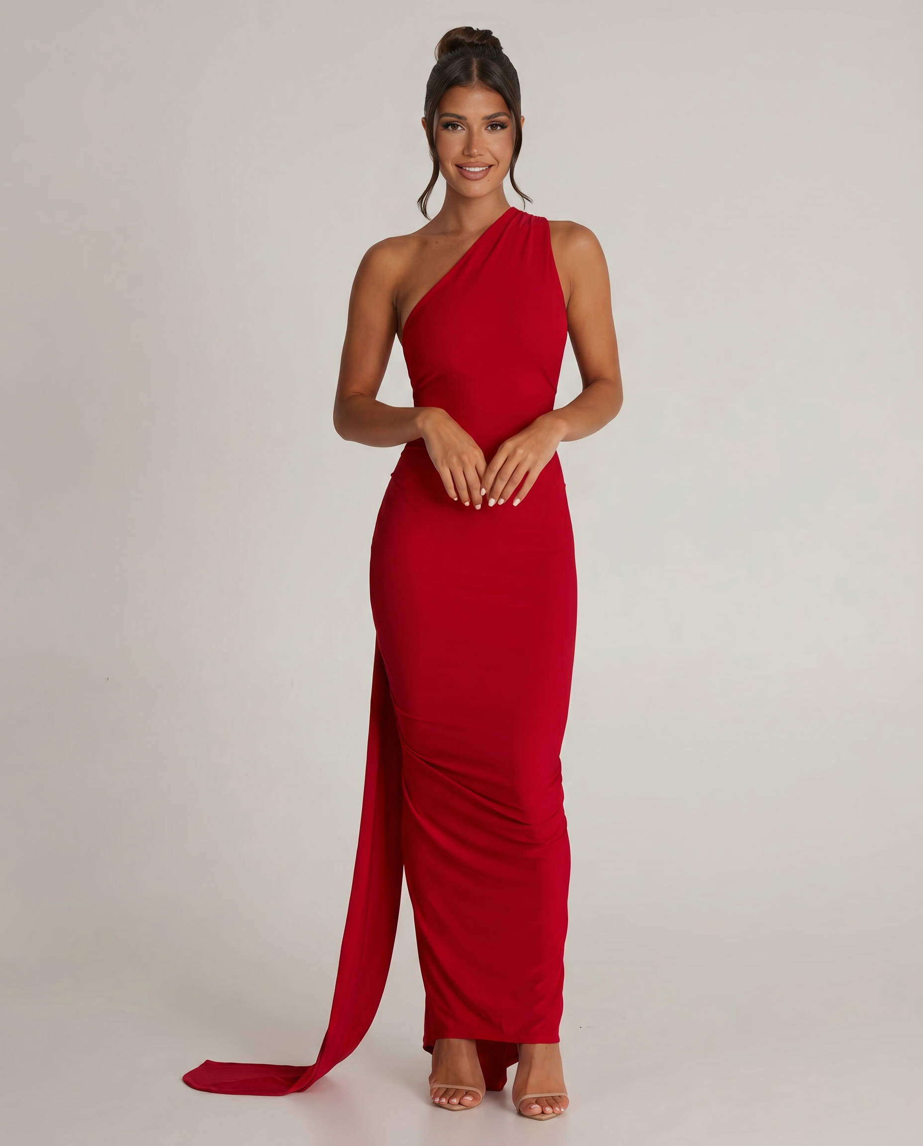 Lou | One Shoulder Maxi Dress with Open Back