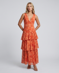 Ophelia | Maxi Dress with Tiered Ruffle Skirt