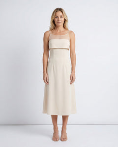 Selah | Spaghetti Strap A-Line Midi Dress