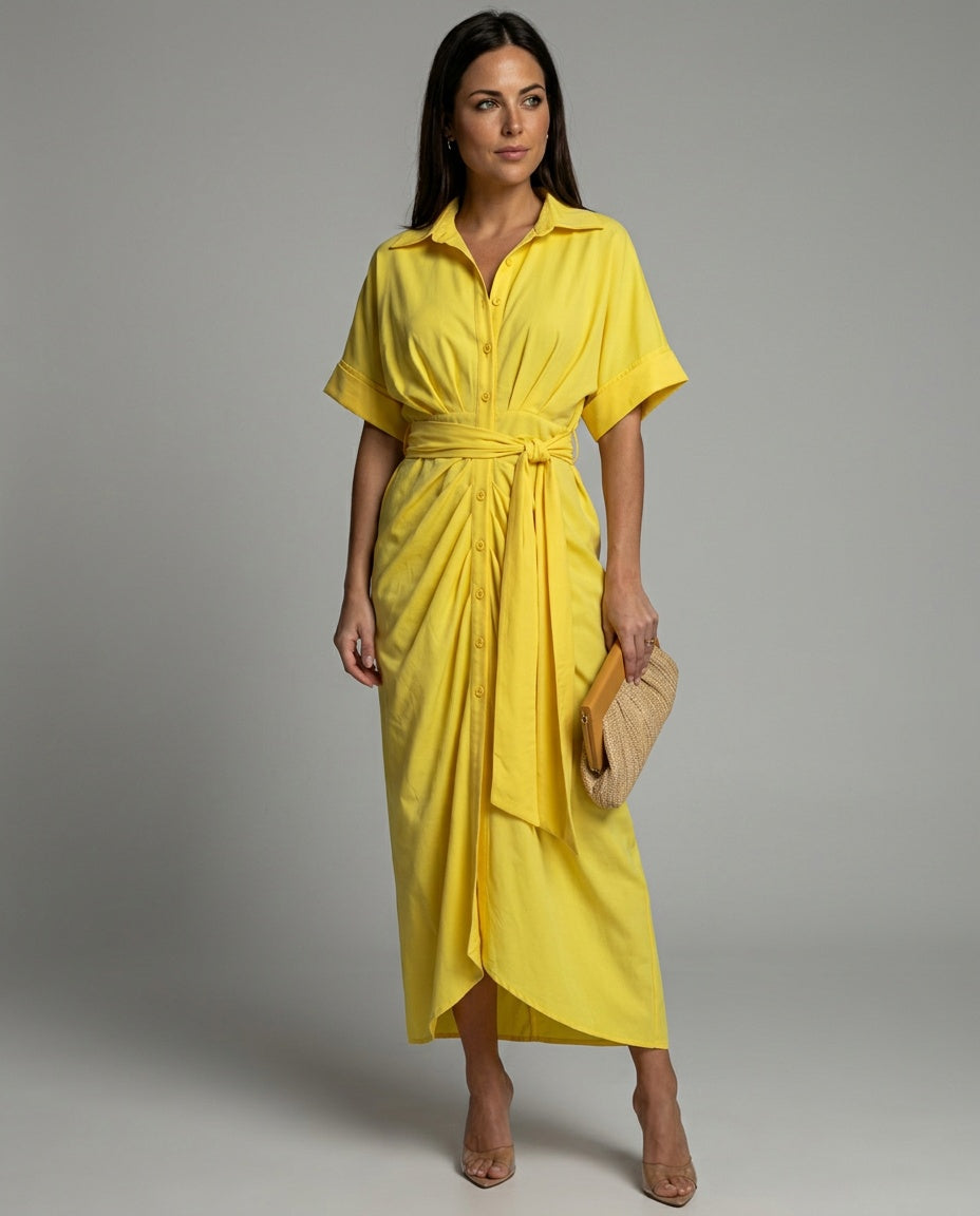 Selene | Relaxed Everyday Polyester Maxi Dress
