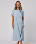 Sabine | Tie Neck Relaxed Maxi Dress