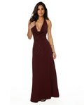 Corey | Beaded Crepe Maxi Dress