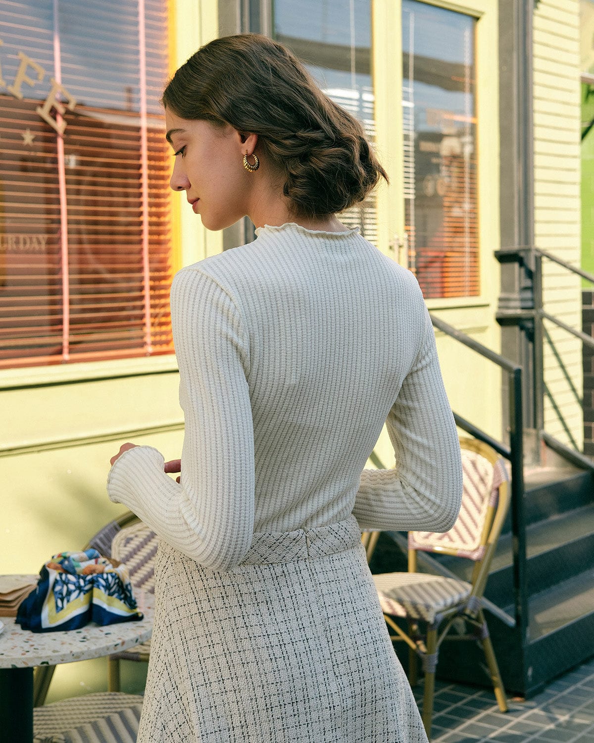Marlowe | Slim Fit Mock Neck Top