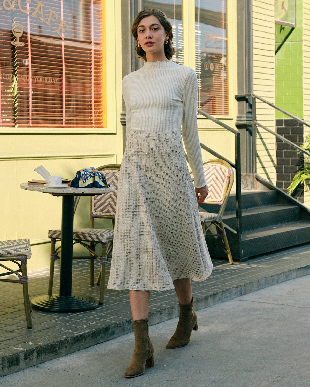 Marlowe | Slim Fit Mock Neck Top