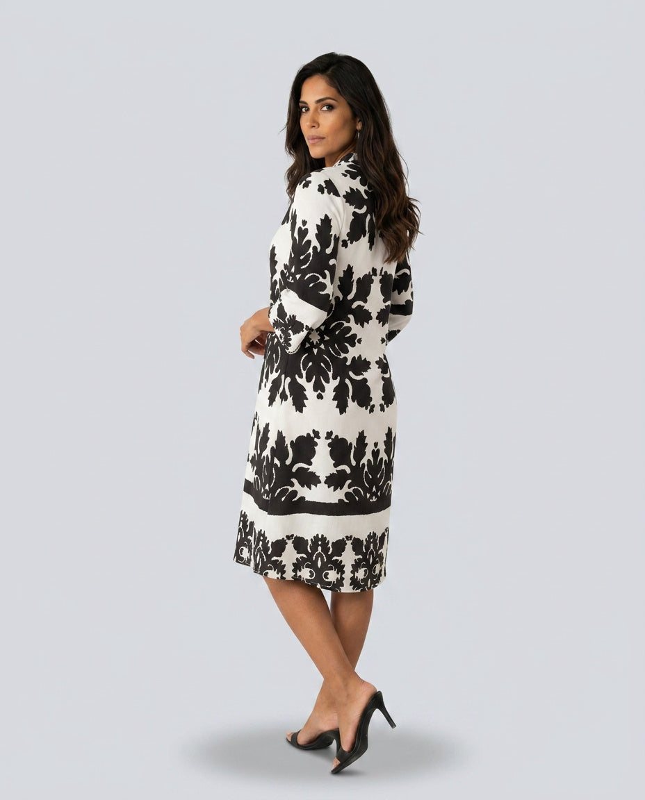 Margot | Midi Length Fluid Wrap Dress