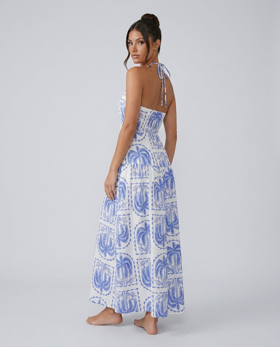 Serena | Spaghetti Strap Low Back Maxi Dress