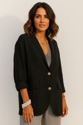 Zara | Relaxed Fit Linen Blazer