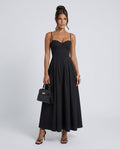 Wren | Pleated Skater Work Maxi Dress