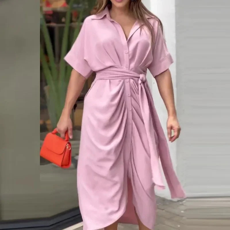 Selene | Relaxed Everyday Polyester Maxi Dress