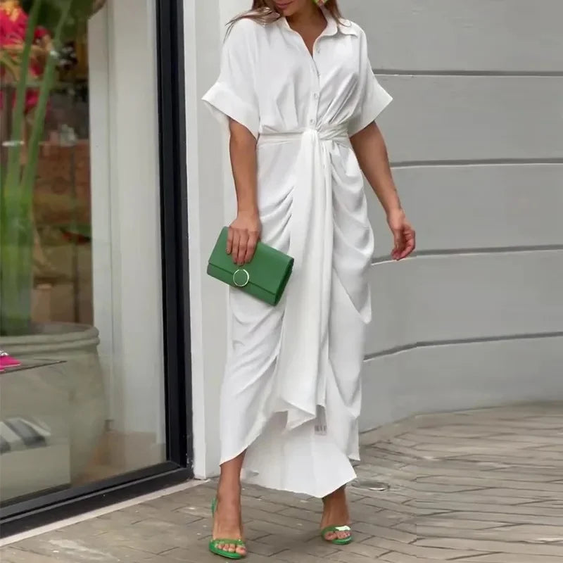 Selene | Relaxed Everyday Polyester Maxi Dress
