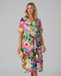 Fiona | Floral Print Midi Dress