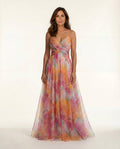 Billie | Watercolour Floral Pleated Maxi Dress