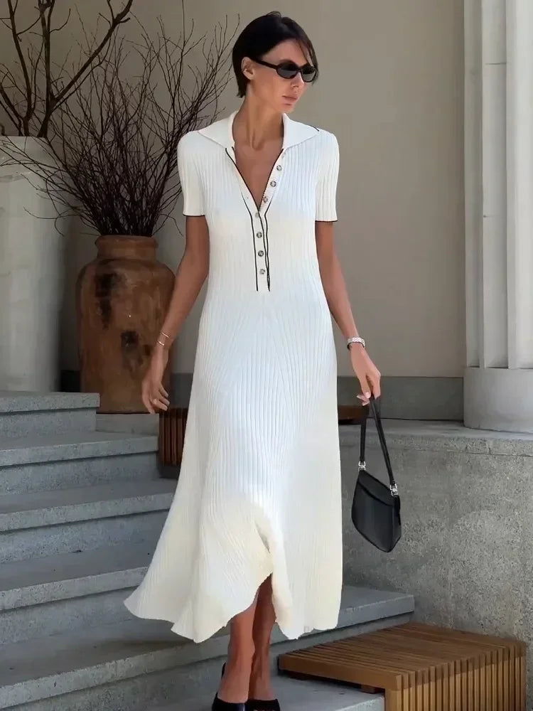 Diana | Tricot Summer Knit Maxi Dress