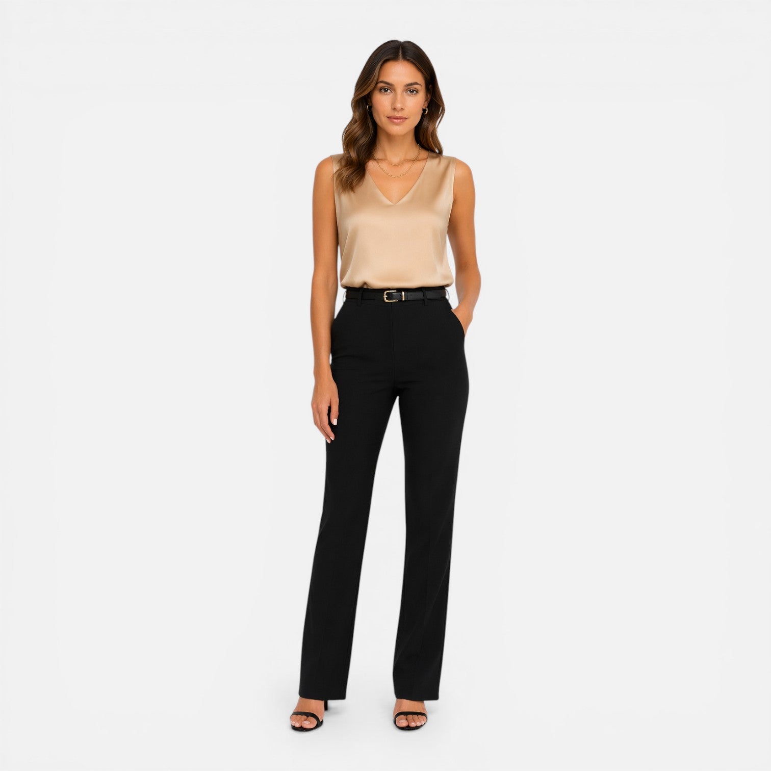 Estrella | Spaghetti Strap V-Neck Camisole Top