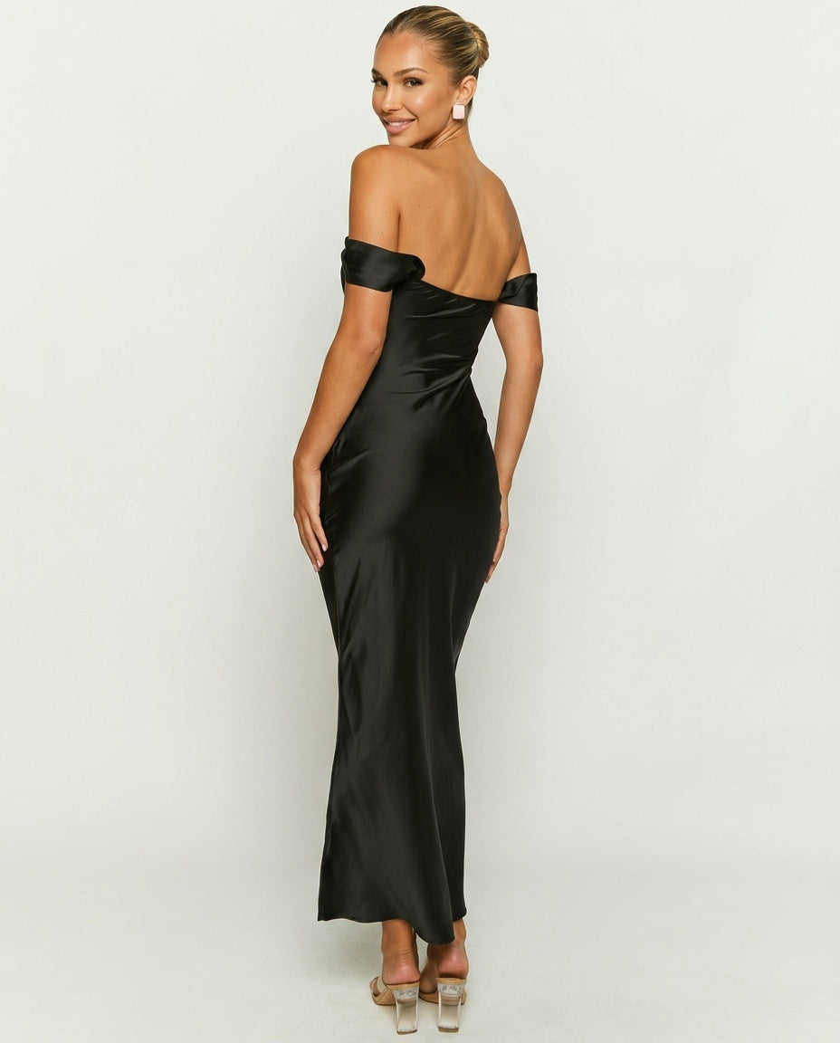 Ella | Off-Shoulder Formal Maxi Dress