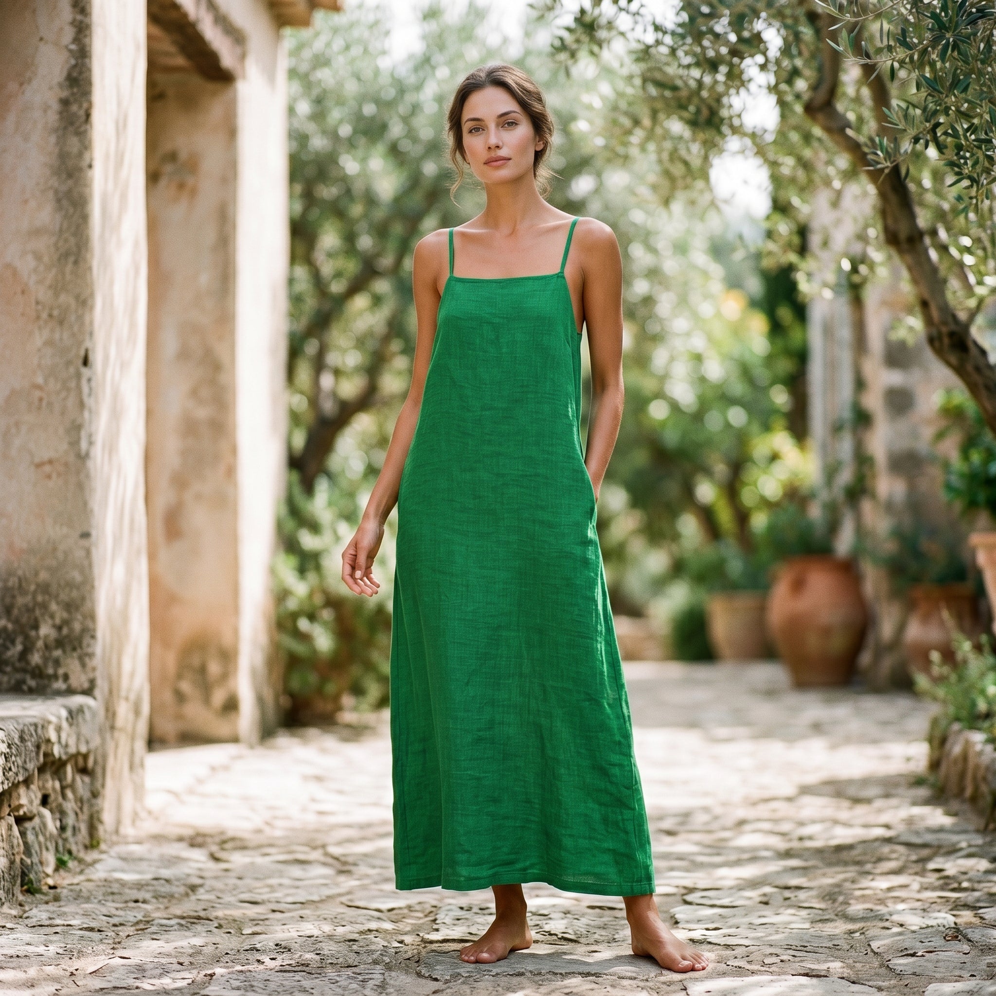 Scarlett | Flowing Red Maxi Dress