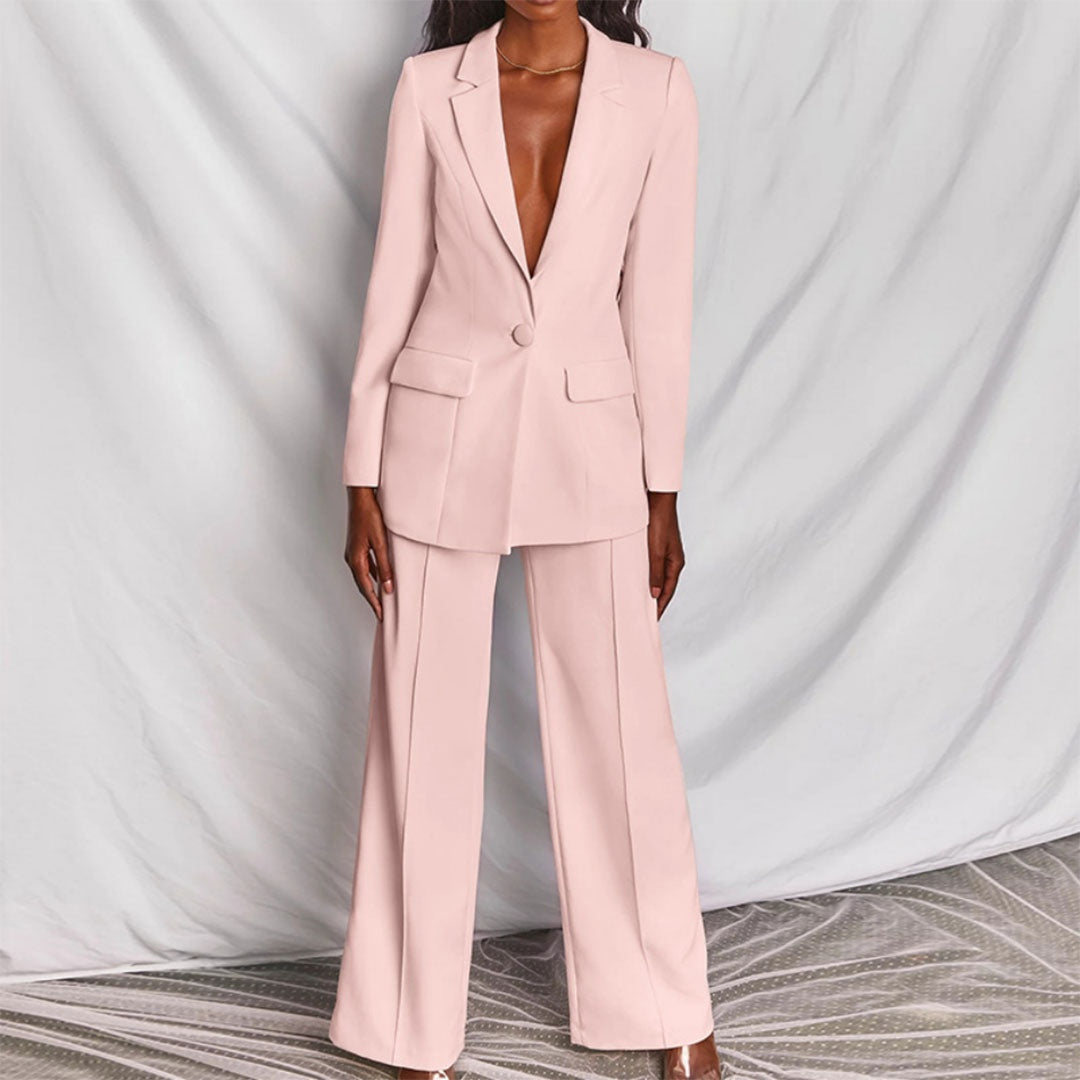 Nadia | Blazer & Wide Leg Trouser Co-ord Set