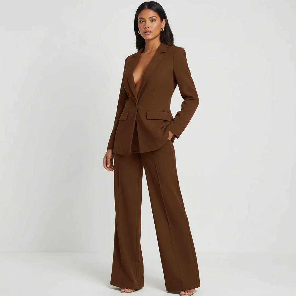 Nadia | Blazer & Wide Leg Trouser Co-ord Set