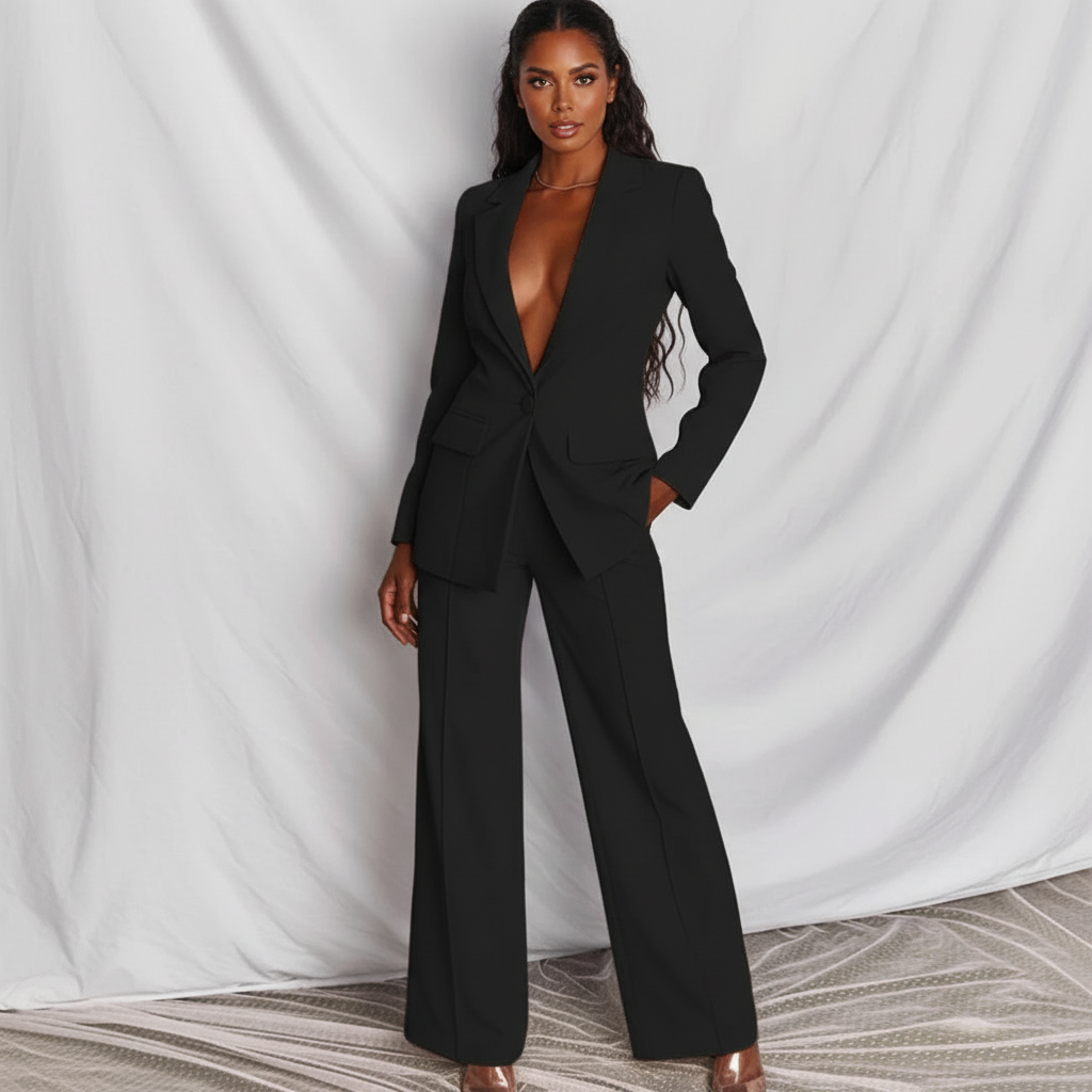 Nadia | Blazer & Wide Leg Trouser Co-ord Set