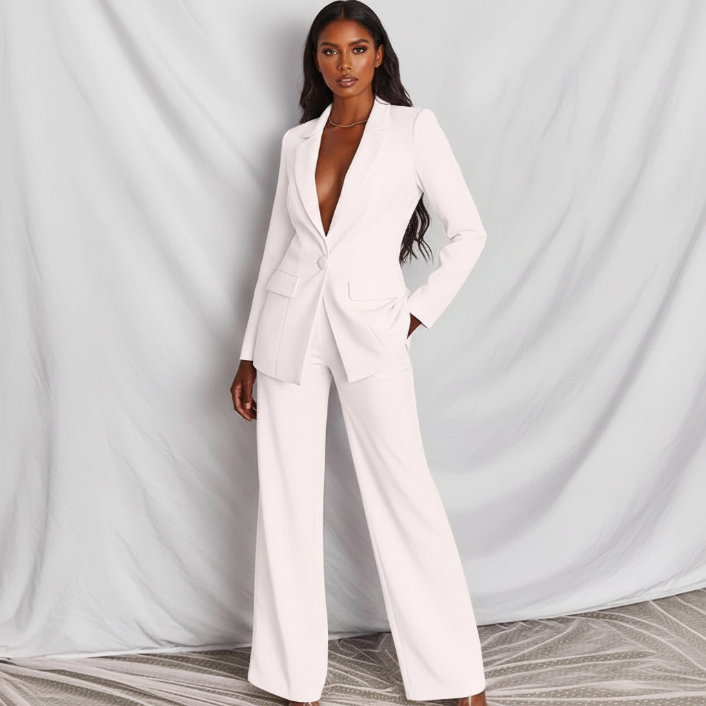 Nadia | Blazer & Wide Leg Trouser Co-ord Set