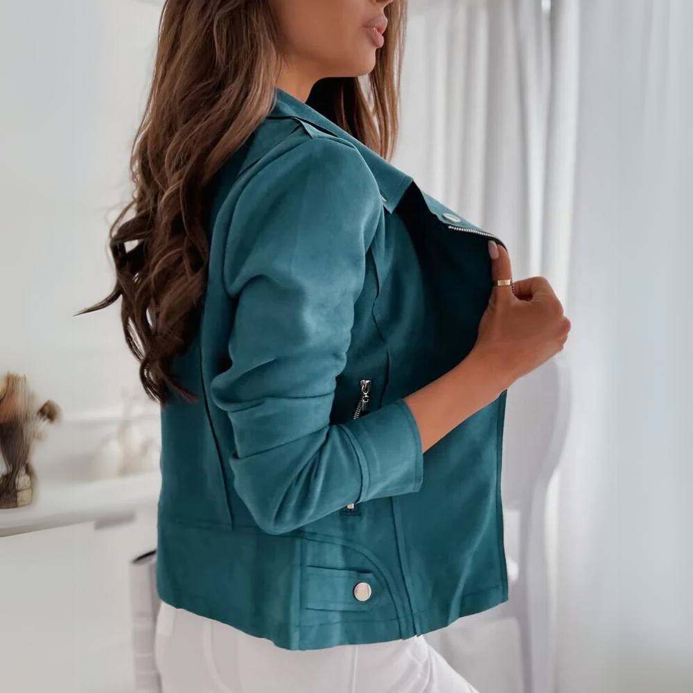Elin | Zip-Up Biker Jacket