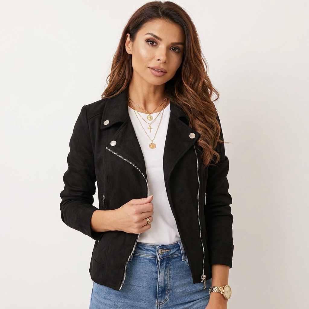 Elin | Zip-Up Biker Jacket