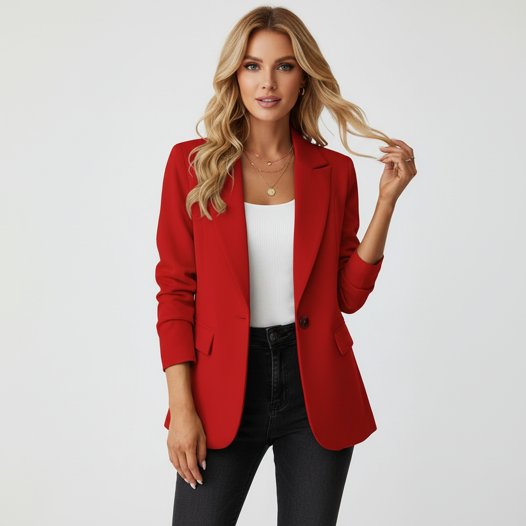 Aurelia | Single Button Work Blazer Jacket