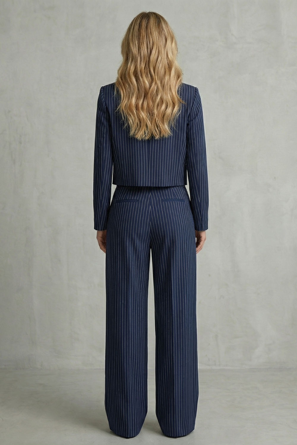 Stravelle | Striped Tailored Blazer & Trouser Two-Piece Set