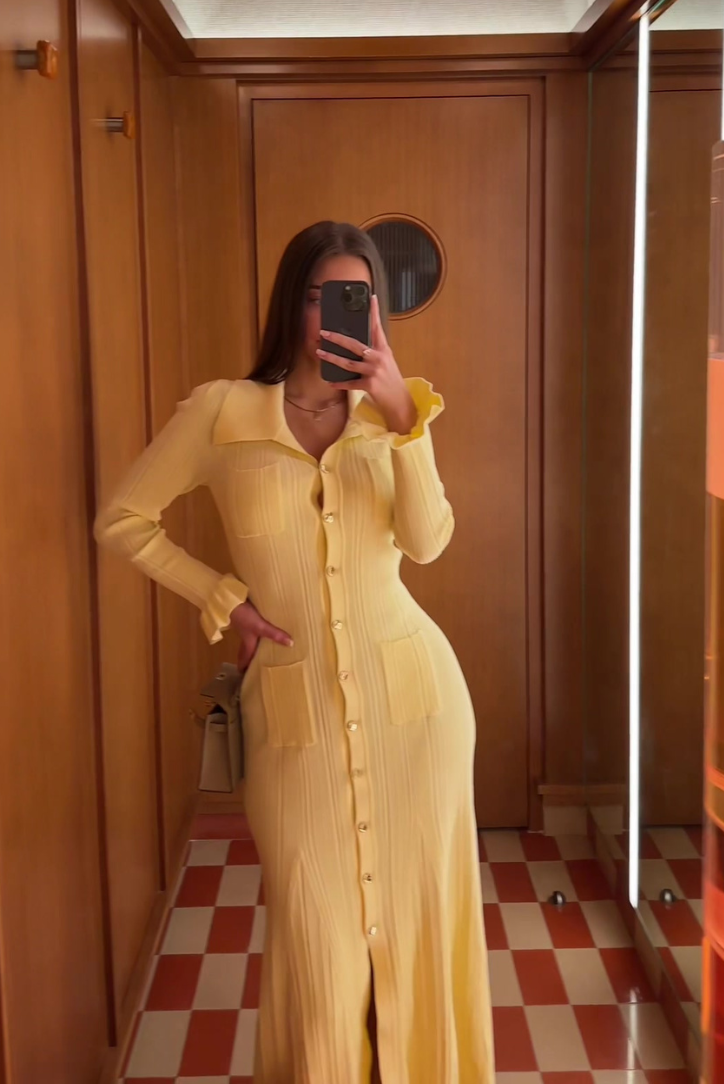Faye | Knit Smart Casual Midi Dress