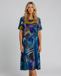 Elin | Relaxed Floral Print Midi Dress
