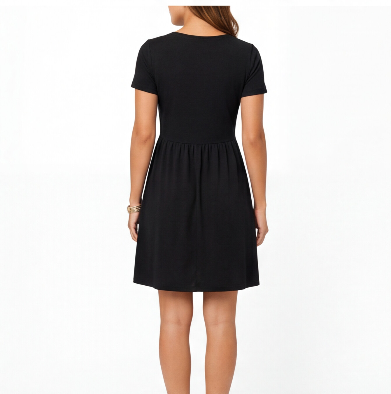 Skylar | V-Neck Relaxed Fit Cotton Midi Dress