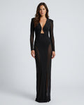 Maeve | Cut-Out Long Sleeve Maxi Dress