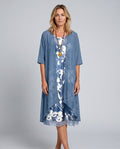 Orla | Layered Open Front Midi Dress