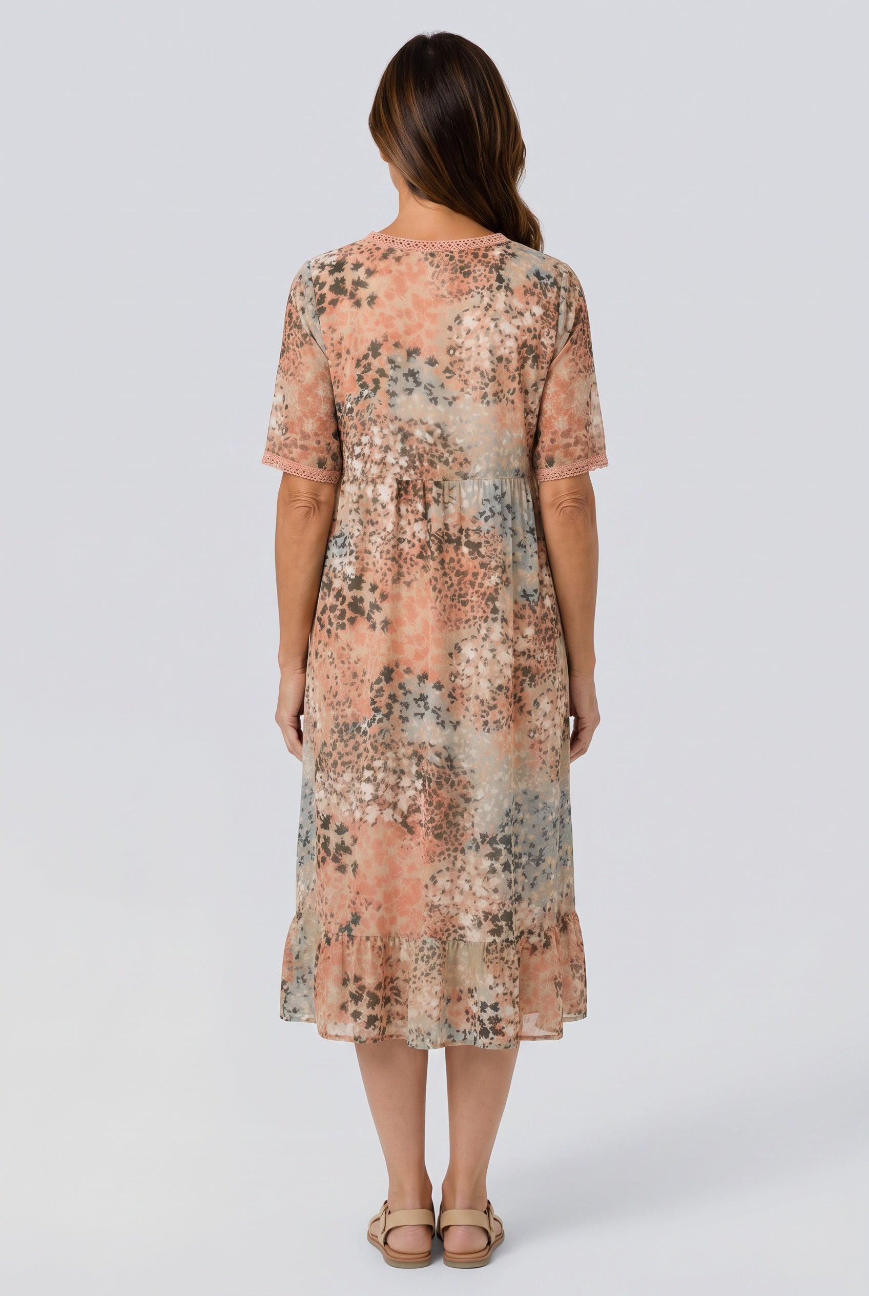 Mira | Relaxed Floral Pocket Midi Dress