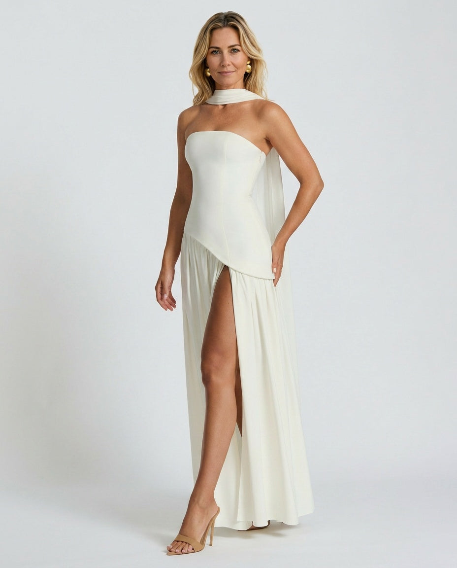 Maliyah | Wrap Tie Waist Maxi Dress