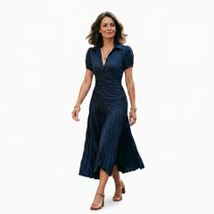 Sabine | Striped Wedding Guest Midi Dress