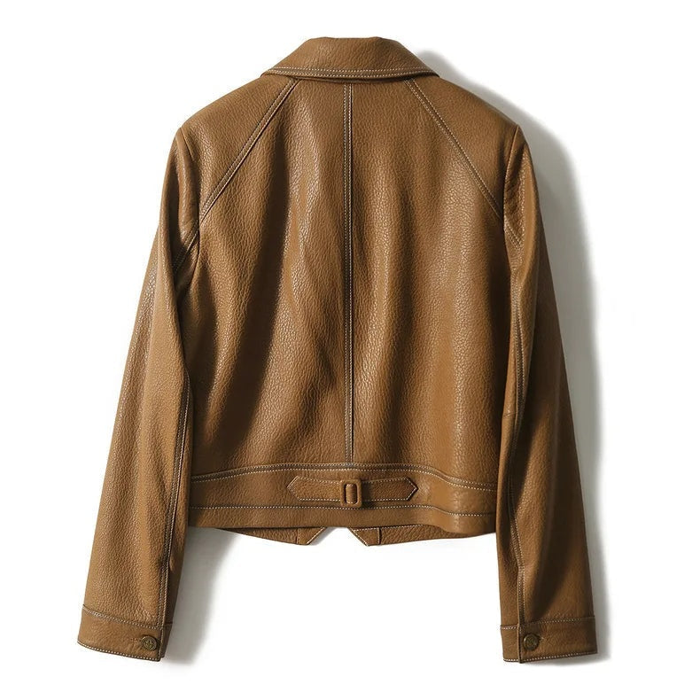 Lenara | Structured Vegan Leather Blazer