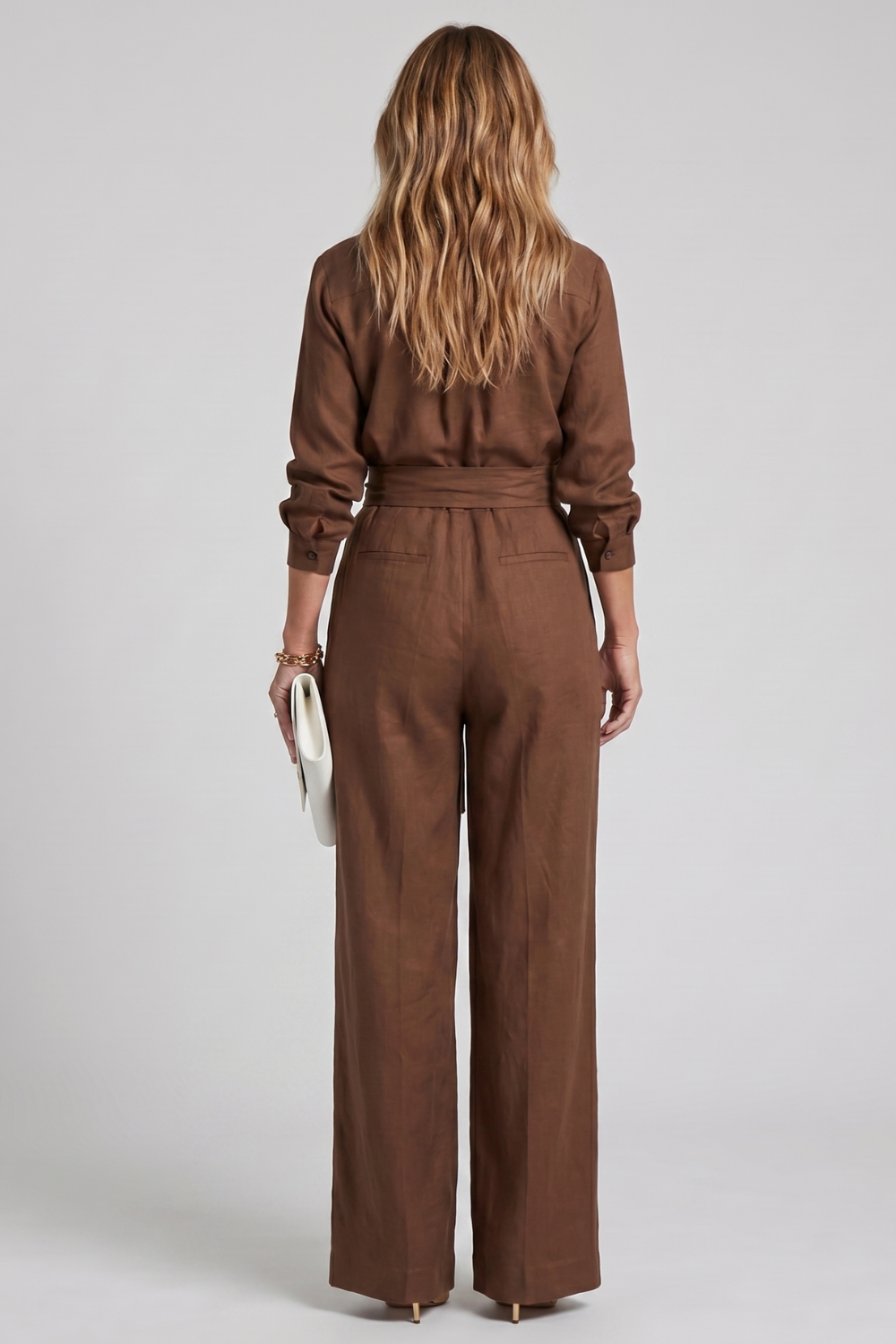 Virella | Wide-Leg Button-Front Jumpsuit